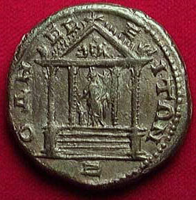 Монета на Гордиан III с името на града